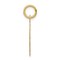 14K Yellow Gold Star of David Charm Pendant Jewelry 21mm x 16mm